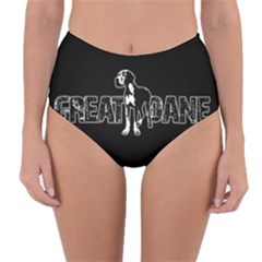 Great Dane Reversible High-waist Bikini Bottoms by Valentinaart