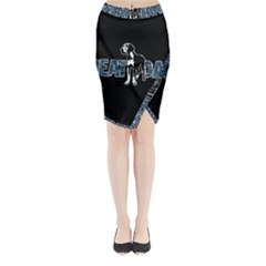 Great Dane Midi Wrap Pencil Skirt by Valentinaart