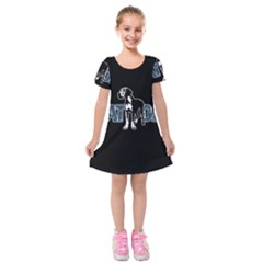 Great Dane Kids  Short Sleeve Velvet Dress by Valentinaart