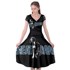Great Dane Cap Sleeve Wrap Front Dress by Valentinaart