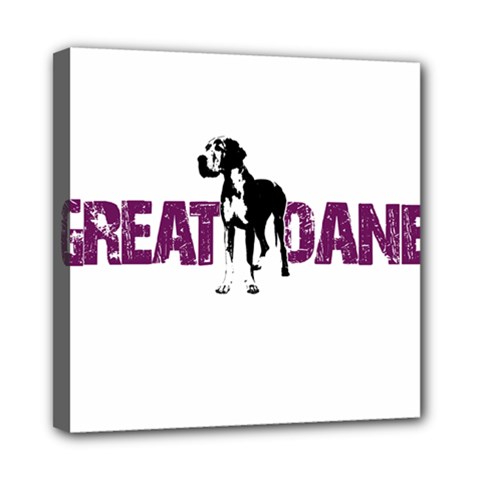 Great Dane Mini Canvas 8  X 8  by Valentinaart