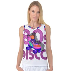 Roller Skater 80s Women s Basketball Tank Top by Valentinaart