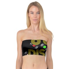  80s Disco Vinyl Records Bandeau Top by Valentinaart