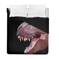 Dinosaurs T-rex Duvet Cover Double Side (full/ Double Size) by Valentinaart