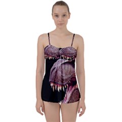 Dinosaurs T-rex Babydoll Tankini Set by Valentinaart