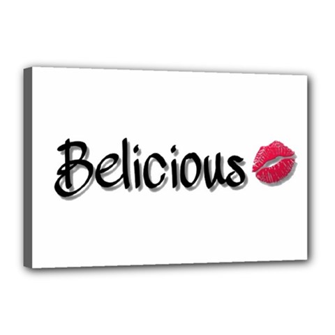 Belicious Logo Canvas 18  X 12  by beliciousworld