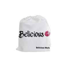 Belicious Logo Drawstring Pouches (medium)  by beliciousworld