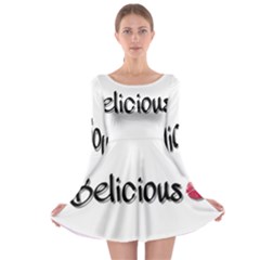 Belicious Logo Long Sleeve Skater Dress by beliciousworld