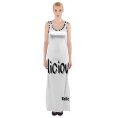 Belicious Logo Maxi Thigh Split Dress by beliciousworld