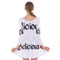 Belicious Logo Long Sleeve Velvet Skater Dress View2