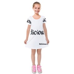 Belicious Logo Kids  Short Sleeve Velvet Dress by beliciousworld