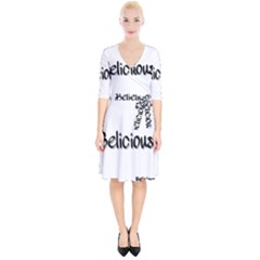 Belicious Logo Wrap Up Cocktail Dress by beliciousworld