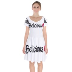 Belicious Logo Short Sleeve Bardot Dress by beliciousworld