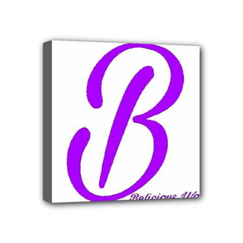 Belicious World  b  Purple Mini Canvas 4  X 4  by beliciousworld