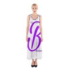 Belicious World  b  Purple Sleeveless Maxi Dress by beliciousworld