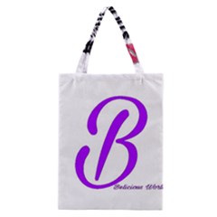 Belicious World  b  Purple Classic Tote Bag by beliciousworld