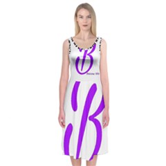 Belicious World  b  Purple Midi Sleeveless Dress by beliciousworld