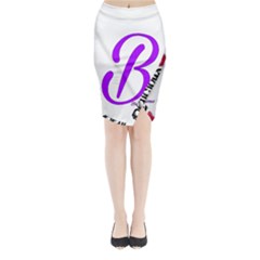 Belicious World  b  Purple Midi Wrap Pencil Skirt by beliciousworld