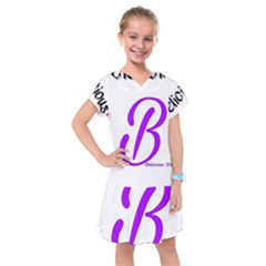 Belicious World  b  Purple Kids  Drop Waist Dress by beliciousworld