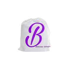 Belicious World  b  Blue Drawstring Pouches (small)  by beliciousworld