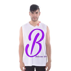 Belicious World  b  Coral Men s Basketball Tank Top by beliciousworld