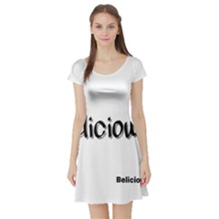 Belicious World Logo Short Sleeve Skater Dress by beliciousworld