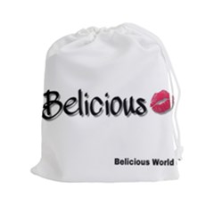 Belicious World Logo Drawstring Pouches (xxl) by beliciousworld