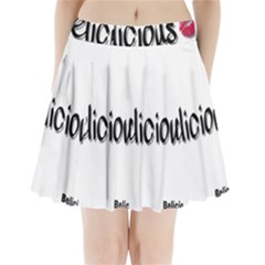 Belicious World Logo Pleated Mini Skirt