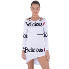 Belicious World Logo Asymmetric Cut-out Shift Dress by beliciousworld