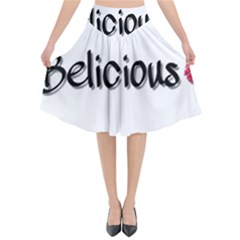 Belicious World Logo Flared Midi Skirt by beliciousworld