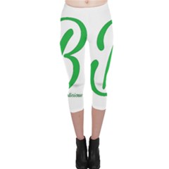 Belicious World  b  In Green Capri Leggings  by beliciousworld