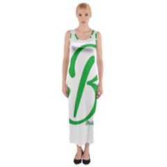Belicious World  b  In Green Fitted Maxi Dress by beliciousworld