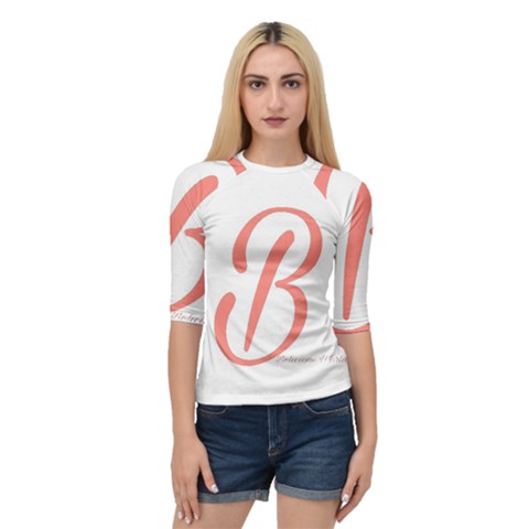 Belicious World  b  In Coral Quarter Sleeve Tee by beliciousworld