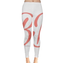 Belicious World  b  In Coral Classic Winter Leggings by beliciousworld
