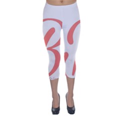 Belicious World  b  In Coral Capri Winter Leggings  by beliciousworld