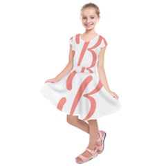 Belicious World  b  In Coral Kids  Short Sleeve Dress by beliciousworld