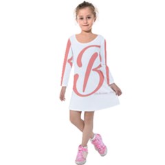 Belicious World  b  In Coral Kids  Long Sleeve Velvet Dress by beliciousworld