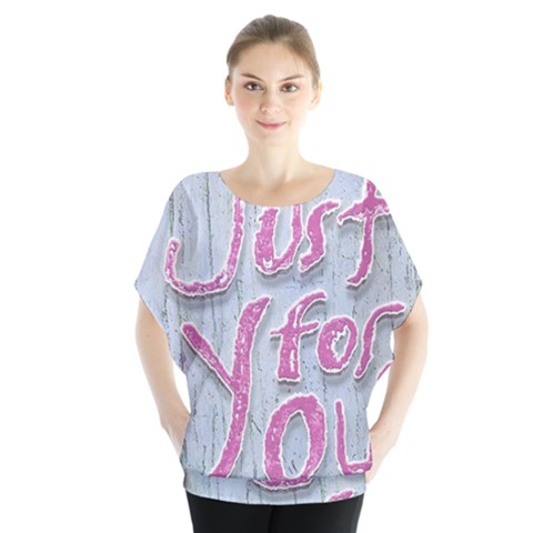 Letters Quotes Grunge Style Design Blouse by dflcprints