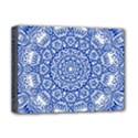 Blue Mandala Art Pattern Deluxe Canvas 16  x 12   View1