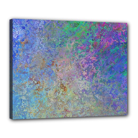 Colorful Pattern Blue And Purple Colormix Canvas 20  X 16  by paulaoliveiradesign