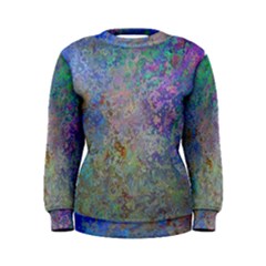Colorful Pattern Blue And Purple Colormix Women s Sweatshirt