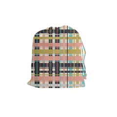 Plaid Pattern Drawstring Pouches (medium) 