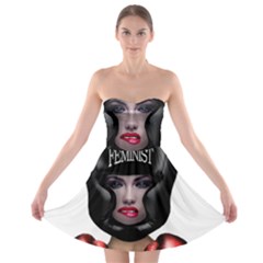 Feminist Strapless Bra Top Dress by Valentinaart