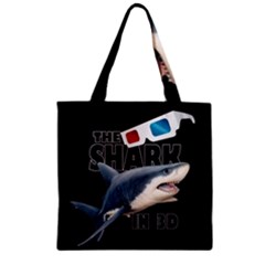 The Shark Movie Zipper Grocery Tote Bag by Valentinaart
