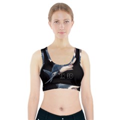 The Shark Movie Sports Bra With Pocket by Valentinaart