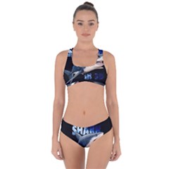 The Shark Movie Criss Cross Bikini Set by Valentinaart