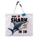 The Shark Movie Zipper Large Tote Bag View1