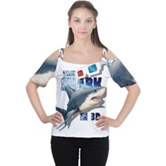 The Shark Movie Cutout Shoulder Tee