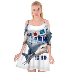 The Shark Movie Cutout Spaghetti Strap Chiffon Dress