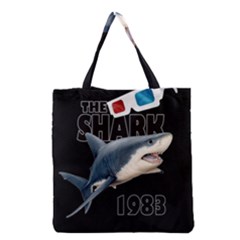 The Shark Movie Grocery Tote Bag by Valentinaart